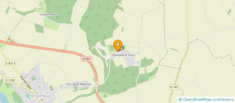 localisation de l'entreprise MADAME BERNADETTE CHEVALLIER  TROISSEREUX