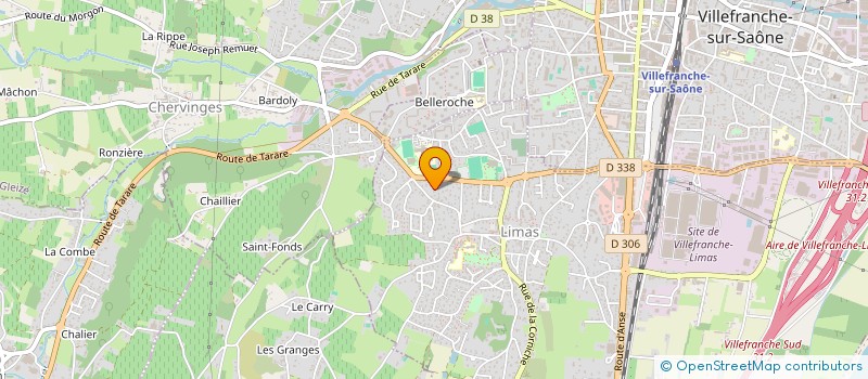 localisation de l'entreprise MADAME BERNADETTE CHIRAT à PORTE-DES-PIERRES-DOREES