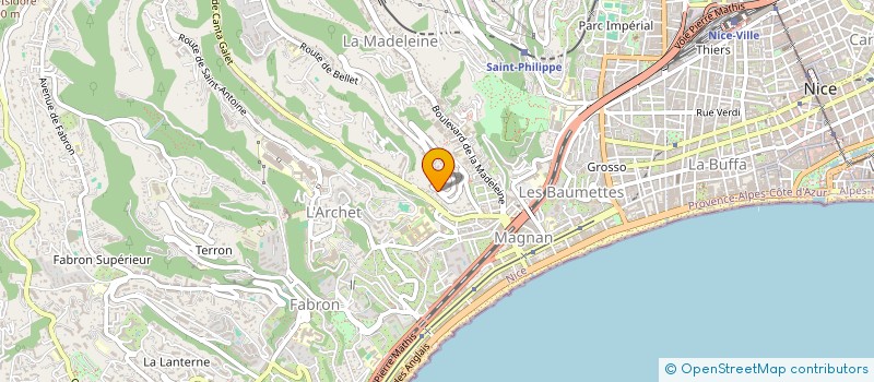 localisation de l'entreprise MADAME BERNADETTE CISS à NICE