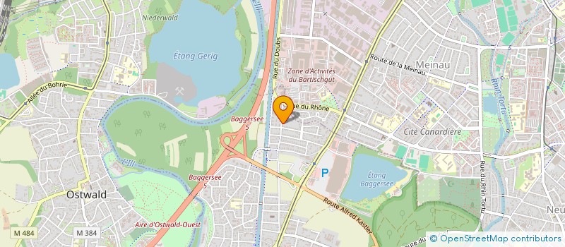 localisation de l'entreprise MADAME BERNADETTE CLAUS  ILLKIRCH-GRAFFENSTADEN