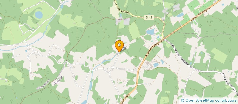 localisation de l'entreprise MADAME BERNADETTE COMMUNAUD  DOUVILLE