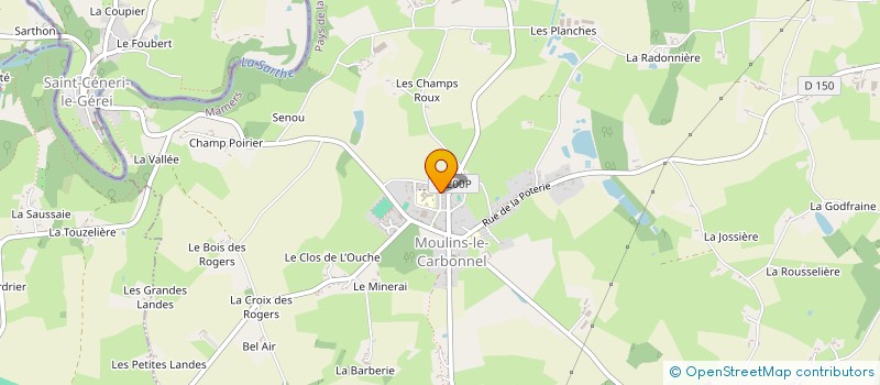 localisation de l'entreprise MADAME BERNADETTE COMPAIN  MOULINS-LE-CARBONNEL