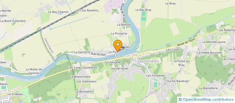 localisation de l'entreprise MADAME BERNADETTE COQUERET à SAVONNIERES