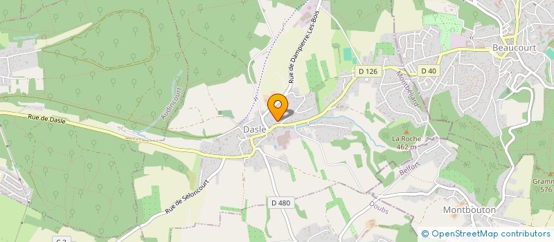 localisation de l'entreprise MADAME BERNADETTE COUROUX  DASLE