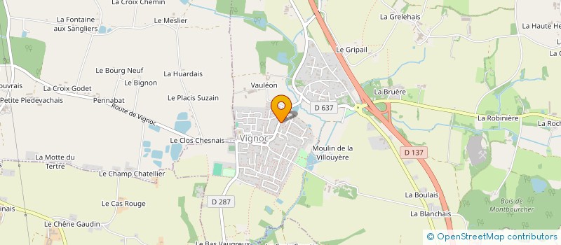 localisation de l'entreprise MADAME BERNADETTE COURTIN à VIGNOC