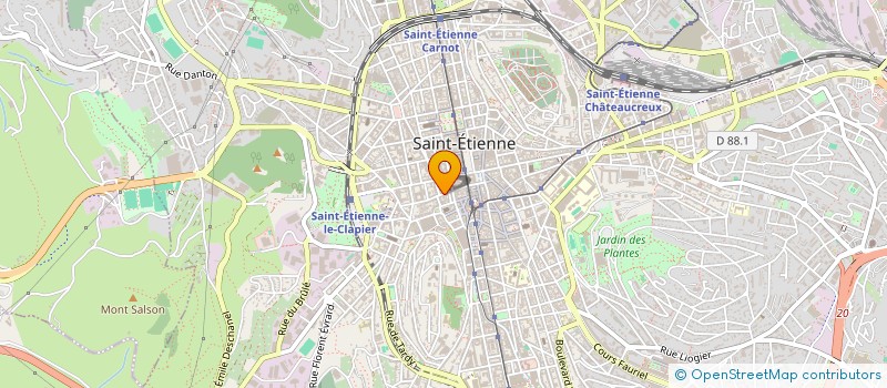 localisation de l'entreprise MADAME BERNADETTE COUTOU à SAINT-ETIENNE