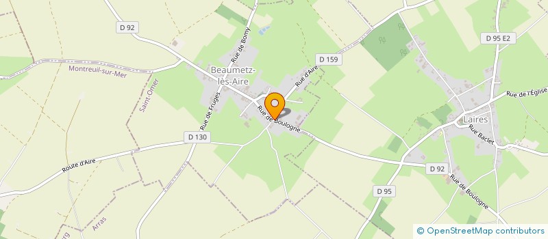 localisation de l'entreprise MADAME BERNADETTE CRIGNON  BEAUMETZ-LES-AIRE