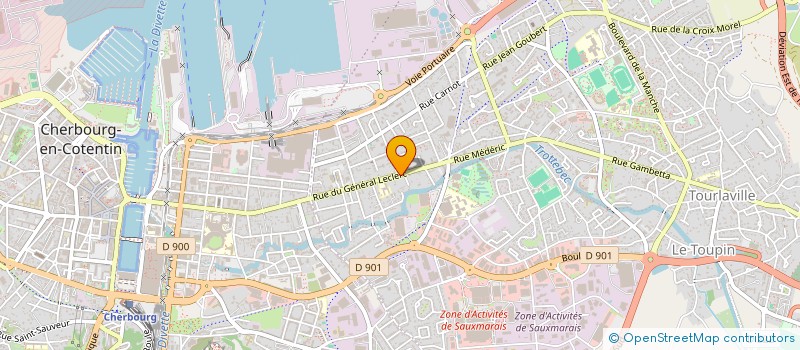 localisation de l'entreprise MADAME BERNADETTE DAGUET  CHERBOURG-EN-COTENTIN