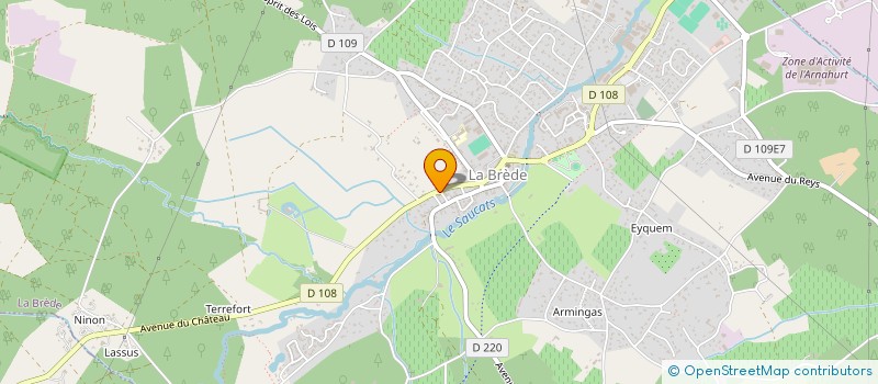 localisation de l'entreprise MADAME BERNADETTE DATANAS  LA BREDE