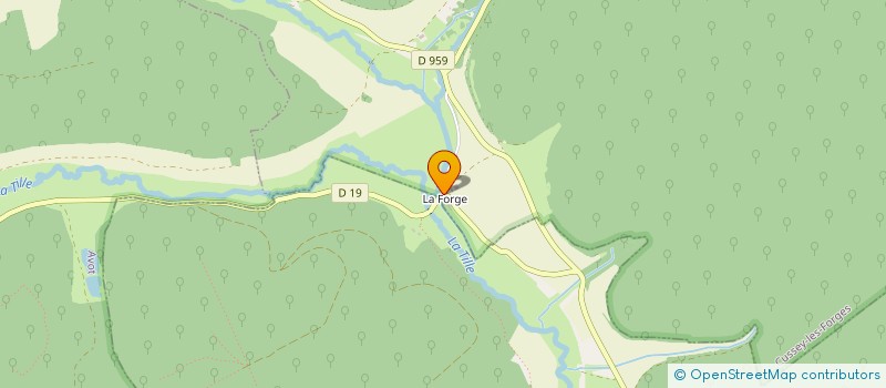 localisation de l'entreprise MADAME BERNADETTE DAVID  CUSSEY-LES-FORGES