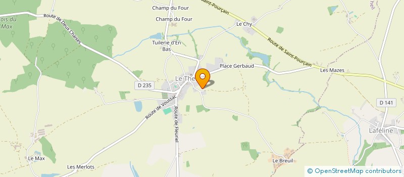 localisation de l'entreprise MADAME BERNADETTE DE DREUILLE  TRONGET