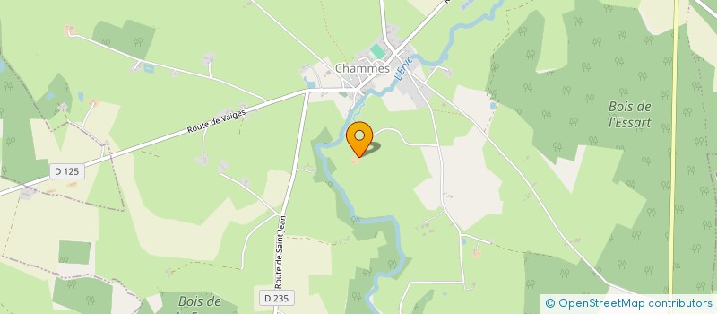 localisation de l'entreprise MADAME BERNADETTE DEBRAND  SAINTE-SUZANNE-ET-CHAMMES