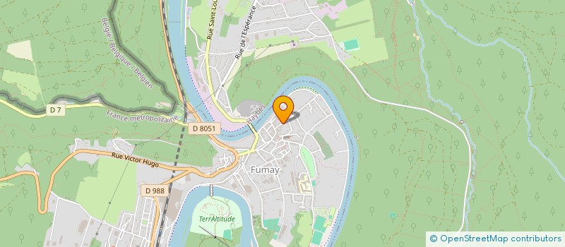 localisation de l'entreprise MADAME BERNADETTE DEBROUX  FUMAY