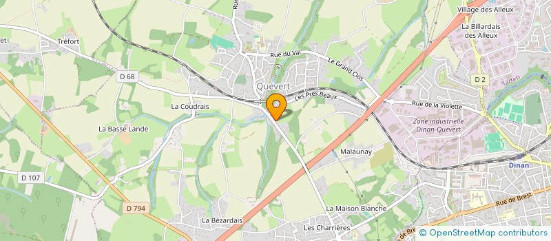 localisation de l'entreprise MADAME BERNADETTE DELACROIX  LANVALLAY