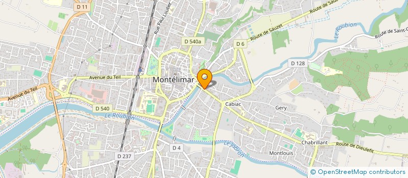 localisation de l'entreprise MADAME BERNADETTE DELEPINE à MONTELIMAR