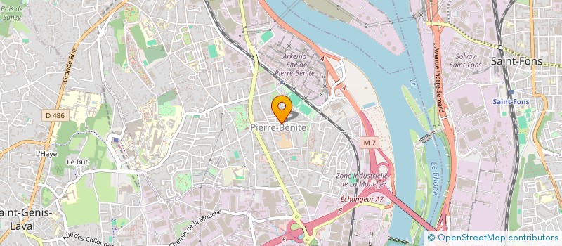 localisation de l'entreprise MADAME BERNADETTE DEMARS  OULLINS-PIERRE-BENITE