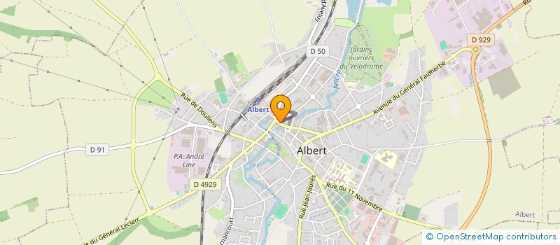 localisation de l'entreprise MADAME BERNADETTE DENAYS  ALBERT