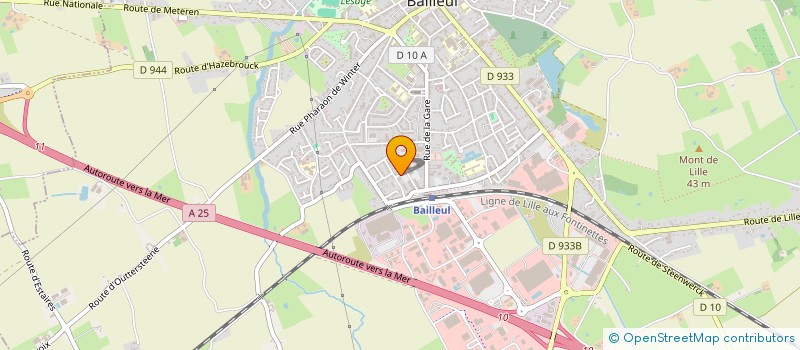 localisation de l'entreprise MADAME BERNADETTE DEREGNAUCOURT à BAILLEUL
