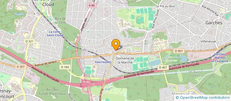 localisation de l'entreprise MADAME BERNADETTE DERNIS à VAUCRESSON
