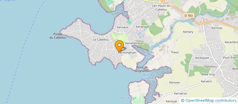 localisation de l'entreprise MADAME BERNADETTE DERRIEN à CONCARNEAU