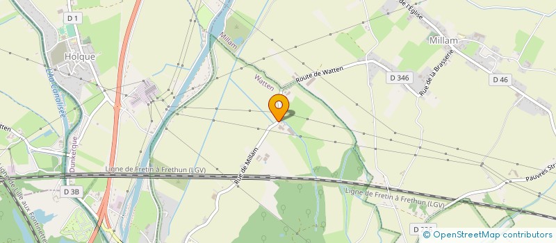 localisation de l'entreprise MADAME BERNADETTE DESPREZ  WATTEN