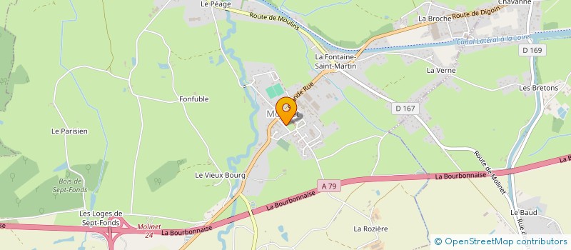 localisation de l'entreprise MADAME BERNADETTE DESSAUGES  MOLINET