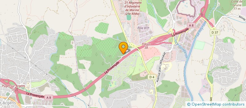 localisation de l'entreprise MADAME BERNADETTE DIEME à FREJUS