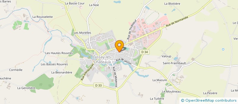 localisation de l'entreprise MADAME BERNADETTE DILIS  LASSAY-LES-CHATEAUX