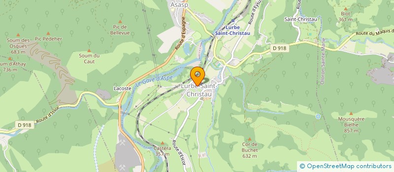 localisation de l'entreprise MADAME BERNADETTE DOMECQ  LURBE-SAINT-CHRISTAU