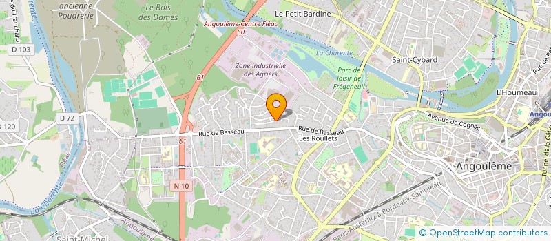 localisation de l'entreprise MADAME BERNADETTE DONDAINAIS à ANGOULEME