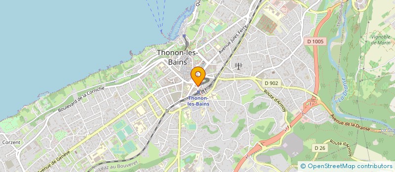 localisation de l'entreprise MADAME BERNADETTE DUCHENE à THONON-LES-BAINS