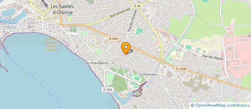localisation de l'entreprise MADAME BERNADETTE DUCLOS à LES SABLES D'OLONNE