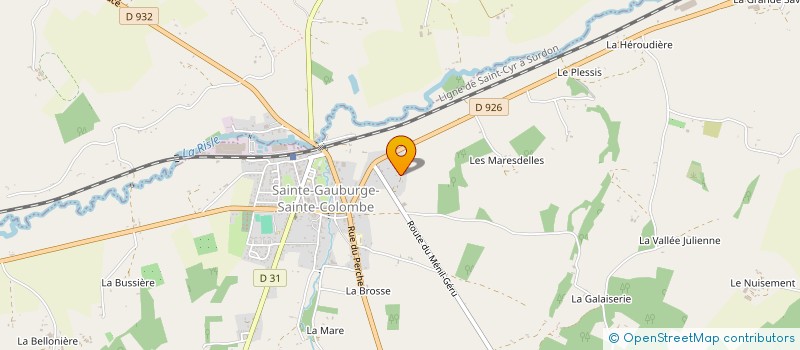 localisation de l'entreprise MADAME BERNADETTE DUMAS à SAINTE-GAUBURGE-SAINTE-COLOMBE