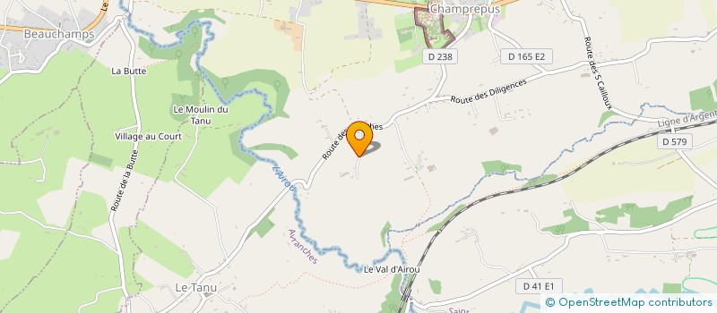 localisation de l'entreprise MADAME BERNADETTE DURIER  CHAMPREPUS