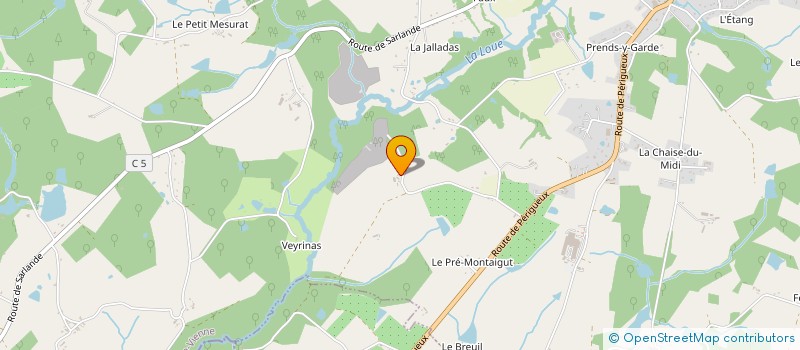 localisation de l'entreprise MADAME BERNADETTE DUTHEILLET DE LAMOTHE  ST YRIEIX LA PERCHE