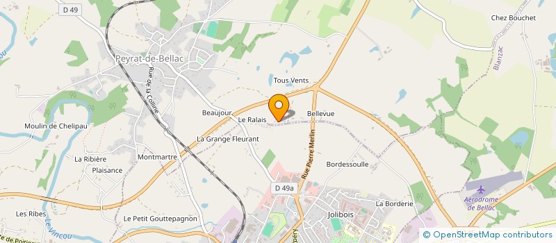 localisation de l'entreprise MADAME BERNADETTE ESPINASSE à PEYRAT-DE-BELLAC