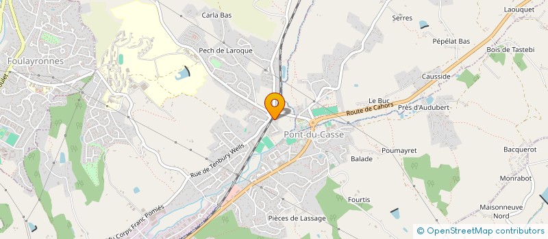 localisation de l'entreprise MADAME BERNADETTE ESTIBAL  PONT-DU-CASSE