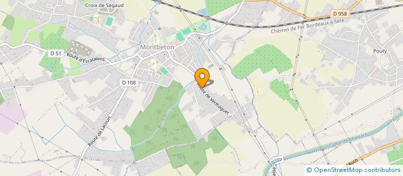 localisation de l'entreprise MADAME BERNADETTE ESTRIPEAU  MONTBETON