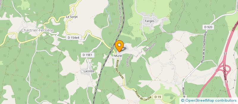 localisation de l'entreprise MADAME BERNADETTE EYMA  CHASTEAUX