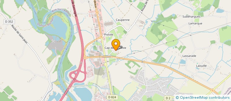 localisation de l'entreprise MADAME BERNADETTE FABERES  AIRE-SUR-L'ADOUR