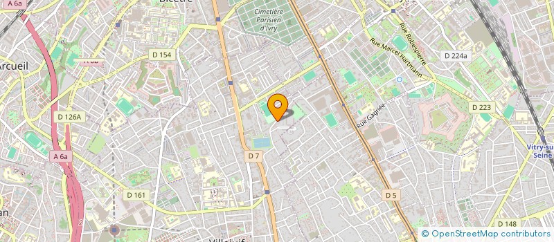 localisation de l'entreprise MADAME BERNADETTE FABREGAS  VILLEJUIF