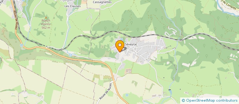 localisation de l'entreprise MADAME BERNADETTE FALGUIERES  SALLES-LA-SOURCE