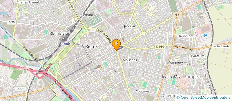localisation de l'entreprise MADAME BERNADETTE FAUCHEUX  REIMS
