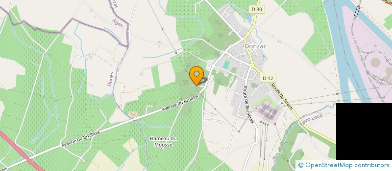 localisation de l'entreprise MADAME BERNADETTE FAUGE  DONZAC