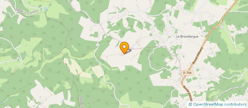 localisation de l'entreprise MADAME BERNADETTE FAVAREILLE  MARCILLAC-SAINT-QUENTIN