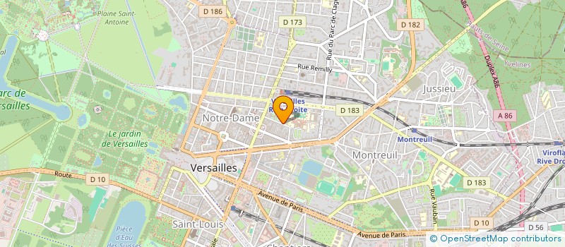 localisation de l'entreprise MADAME BERNADETTE FERENT à VERSAILLES