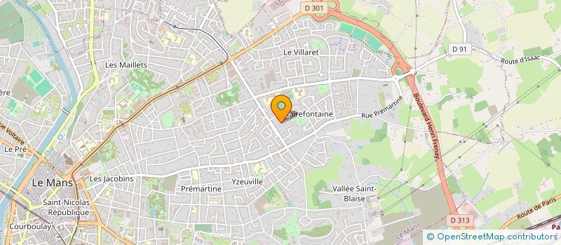 localisation de l'entreprise MADAME BERNADETTE FERNANDEZ à LE MANS