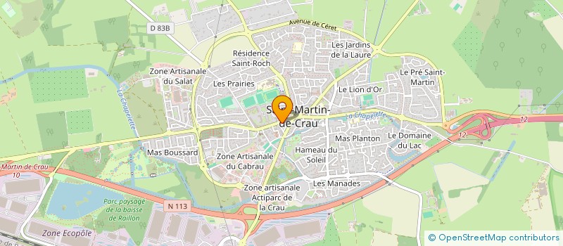 localisation de l'entreprise MADAME BERNADETTE FERRER à SAINT-MARTIN-DE-CRAU