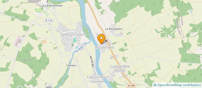 localisation de l'entreprise MADAME BERNADETTE FROMENTEAUX  VALDIVIENNE