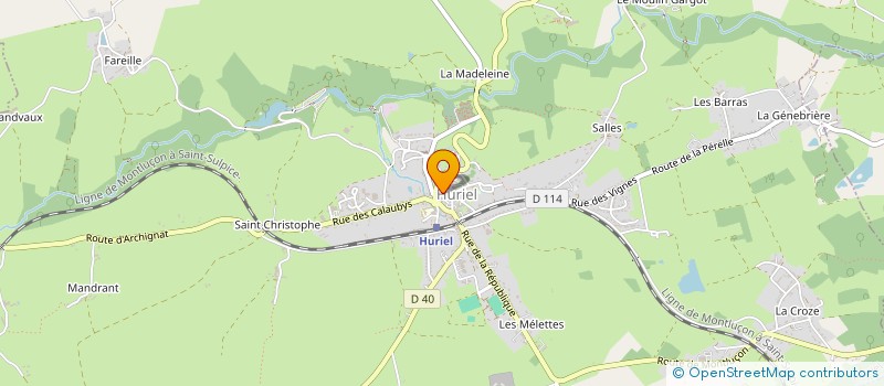 localisation de l'entreprise MADAME BERNADETTE GAGNERAULT à TREIGNAT